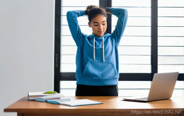 TESOL 수업 중 시간 관리 기술 - **Prompt 1: Focused Study with Smart Time Management**
    "A young adult TESOL student, appearing t...