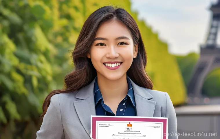 TESOL 시험 응시 절차 - **Prompt:** A vibrant, high-definition photograph of a confident and diverse young professional (28-...