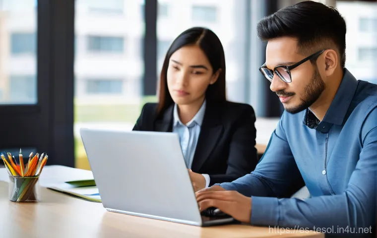 TESOL 강사 네트워킹 팁 - **Prompt 1: Global TESOL Community Interacting Online**
    "A vibrant and diverse group of TESOL pr...