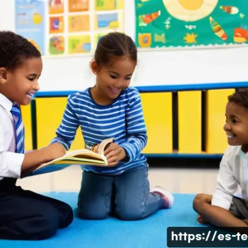Home 26 TESOL 취업 면접 성공 사례 - **Prompt:** A warm and inviting classroom scene in a Spanish elementary school. A female teacher in ...